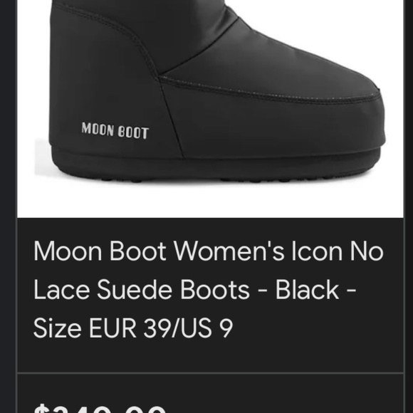 Moon Boot no lace rubber Black - Picture 3 of 3